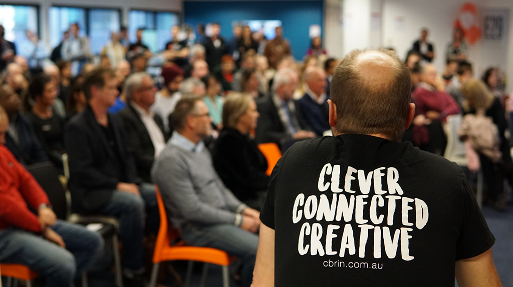 People at an event at the Canberra Innovation Network