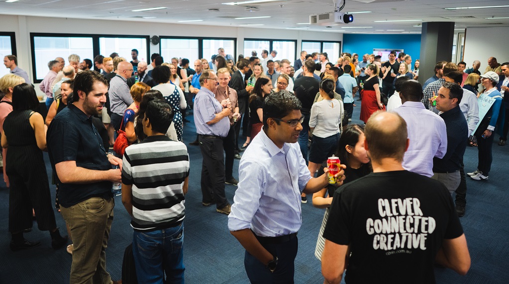 Crowd at Networking Event