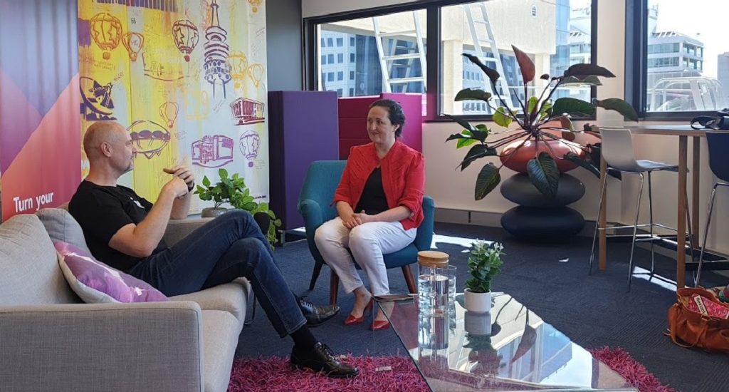 Jen Seyderhelm talks with Petr Adámek, CEO of Canberra Innovation Network.