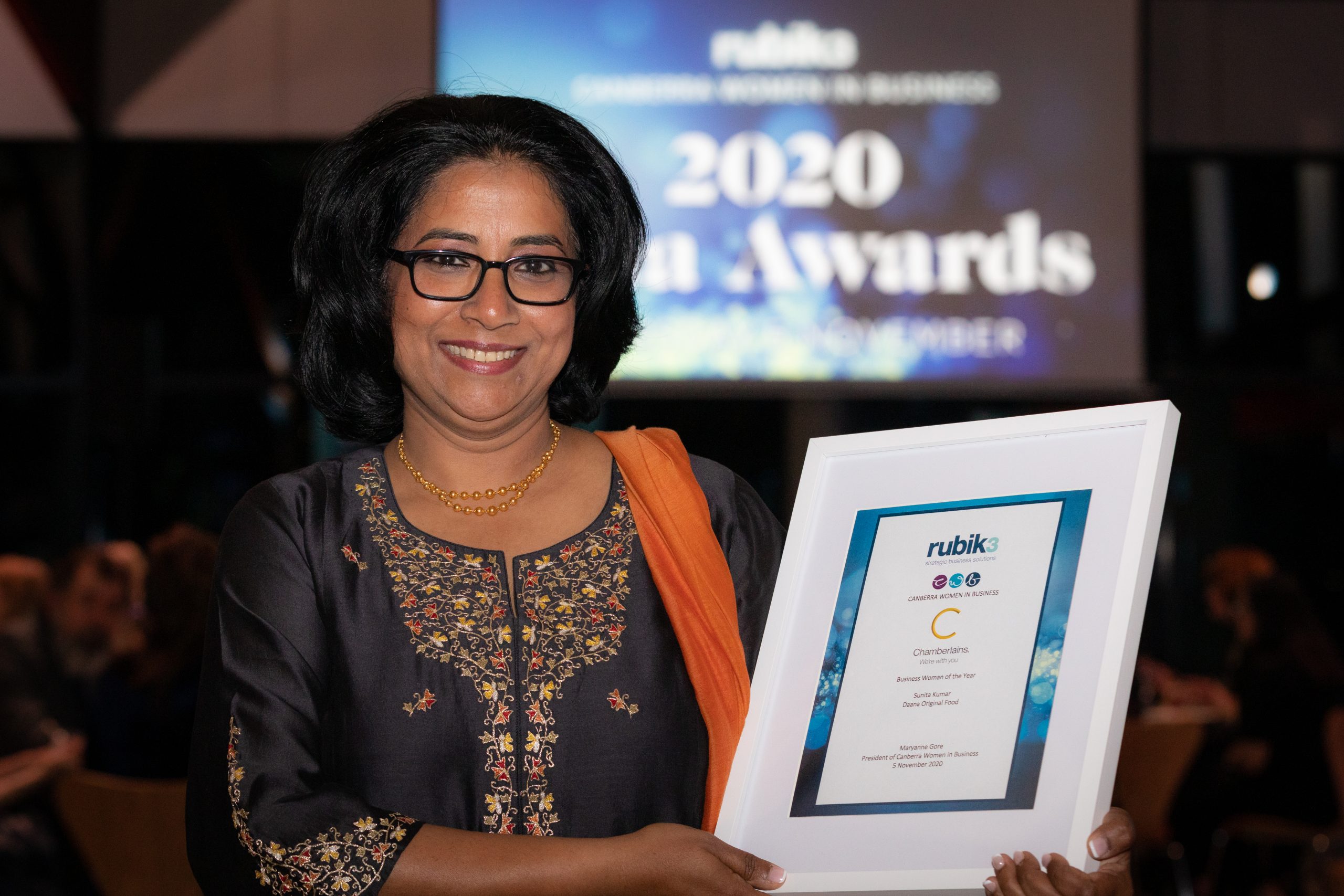 2020 Canberra Business Woman of the Year, Sunita Kumar