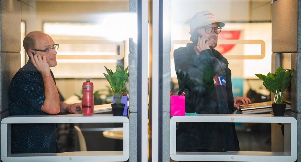 Taking phone calls in Selling to Grow workshop