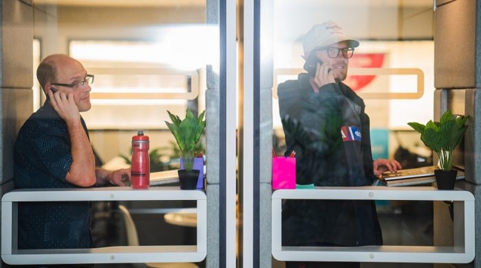 Taking phone calls in Selling to Grow workshop
